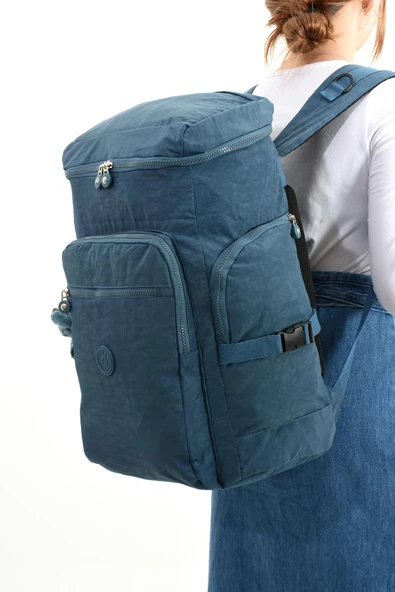 Büyük Boy Ultra Hafif Çok Bölmeli Dağcı Çantası Mavi (Model: 571-7D)