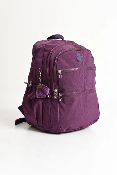 Ultra Hafif Çok Cepli Su Geçirmez Sırt Çantası Unisex Mor (Model: 571-2G) - 5