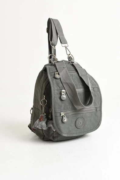 571 collections Ultra Hafif Kadın Sırt ve El Çantası Gri (Model: 571-5A) - Resim 5