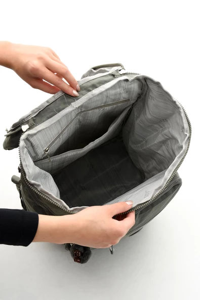 571 collections Büyük Boy Ultra Hafif Çok Bölmeli Dağcı Sırt Çantası Gri (Model: 571-7D) - Resim 4