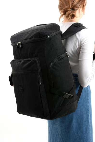 571 collections Büyük Boy Ultra Hafif Çok Bölmeli Dağcı Çantası Siyah (Model: 571-7D) - Resim 2