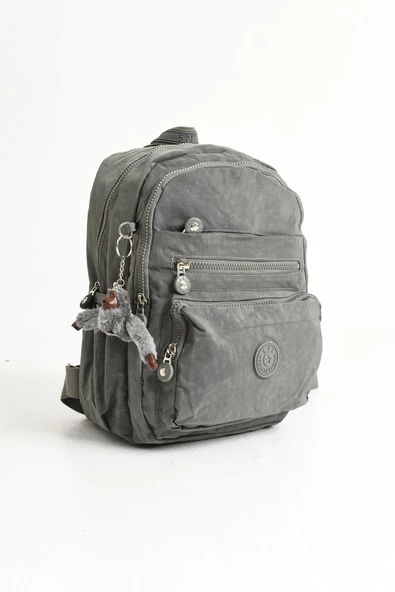 571 collections Ultra Hafif Orta Boy Sırt Çantası  Çok Cepli Unisex Gri (Model: 571-4B) - Resim 5