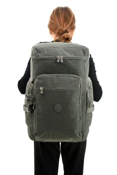 Büyük Boy Ultra Hafif Çok Bölmeli Dağcı Sırt Çantası Gri (Model: 571-7D)