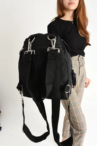 571 collections Ultra Hafif Kadın Sırt ve El Çantası Siyah (Model: 571-5A) - Resim 3