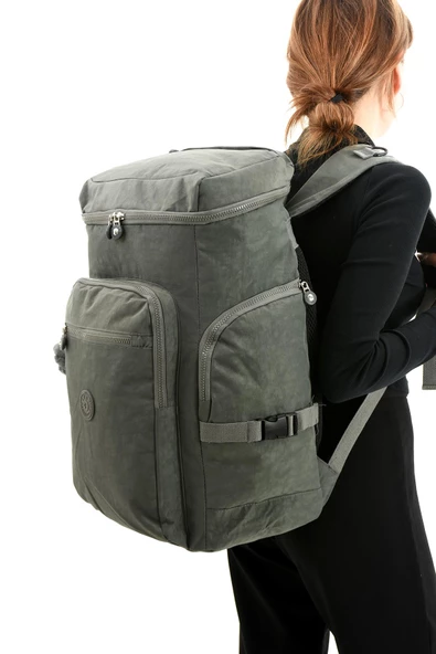 571 collections Büyük Boy Ultra Hafif Çok Bölmeli Dağcı Sırt Çantası Gri (Model: 571-7D) - Resim 2