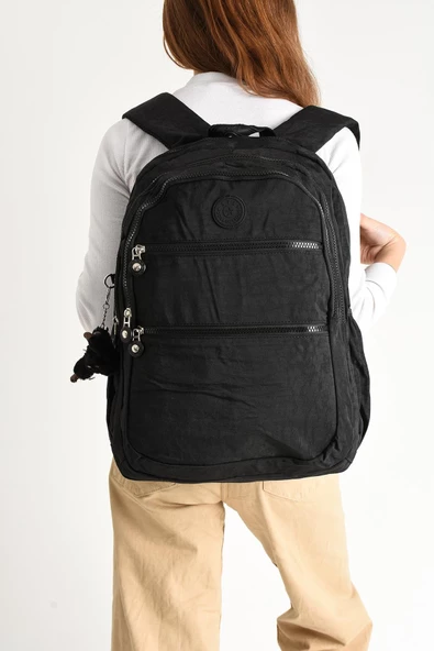 571 collections Ultra Hafif Çok Cepli Su Geçirmez Sırt Çantası Unisex Siyah (Model: 571-2G) - Resim 2