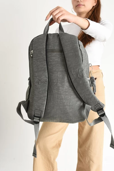 571 collections Ultra Hafif Çok Cepli Su Geçirmez Sırt Çantası Unisex Gri (Model: 571-2G) - Resim 3