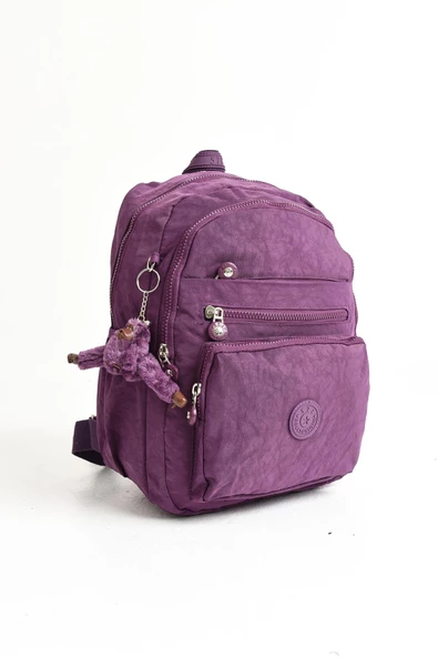Ultra Hafif Orta Boy Sırt Çantası  Çok Cepli Mor (Model: 571-4B) - 5
