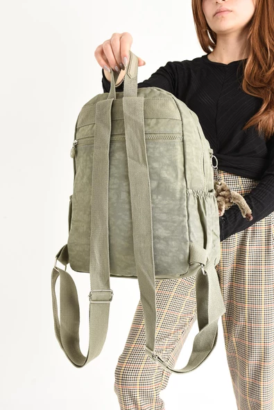 571 collections Ultra Hafif Orta Boy Sırt Çantası  Çok Cepli Vizon (Model: 571-4B) - Resim 3