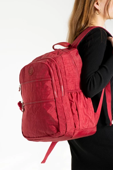 571 collections Ultra Hafif Çok Cepli Su Geçirmez Sırt Çantası Unisex Kırmzı (Model: 571-2G) - Resim 2