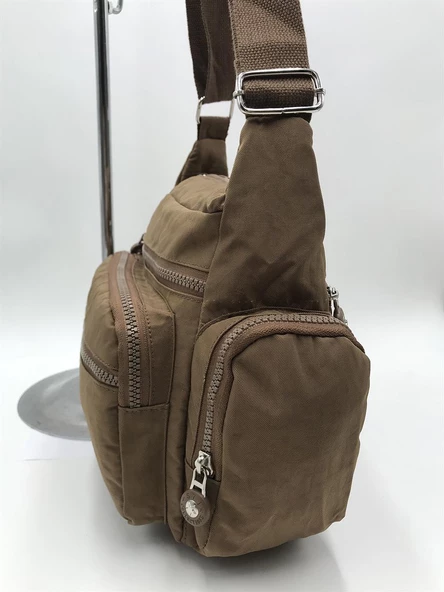 571 collections Çapraz Askılı Ultra Hafif Çok Cepli Omuz Çantası Taba (Model: 571-6F) - 4