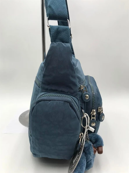 Çapraz Askılı Ultra Hafif Çok Cepli Omuz Çantası Mavi (Model: 571-6F) - 2