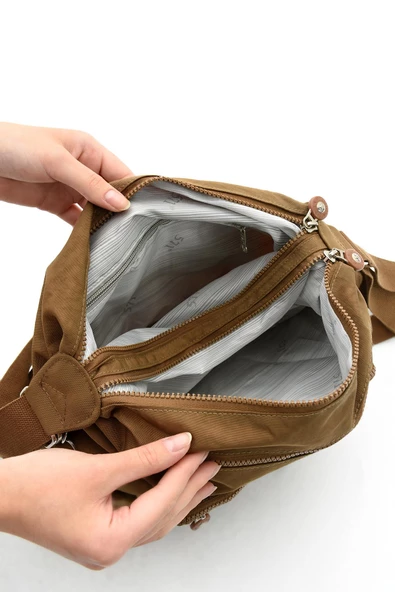 571 collections Ultra Hafif Hem Sırt Hem Omuz Kadın Çantası Taba(Model: 571-5B) - Resim 4