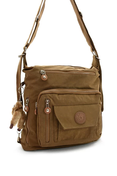 571 collections Ultra Hafif Hem Sırt Hem Omuz Kadın Çantası Taba(Model: 571-5B) - Resim 5