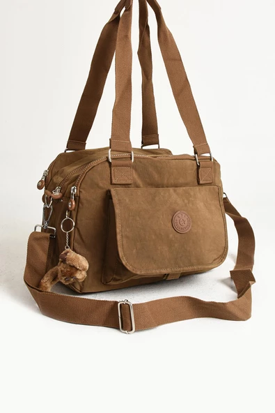 571 collections Ultra Hafif Su Geçirmez Çok Cepli Omuz Çantası Taba (Model: 571-5C) - Resim 5