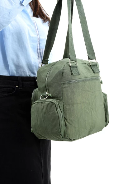 571 collections Ultra Hafif Su Geçirmez Çok Cepli Omuz Çantası Yeşil (Model: 571-5E) - 3