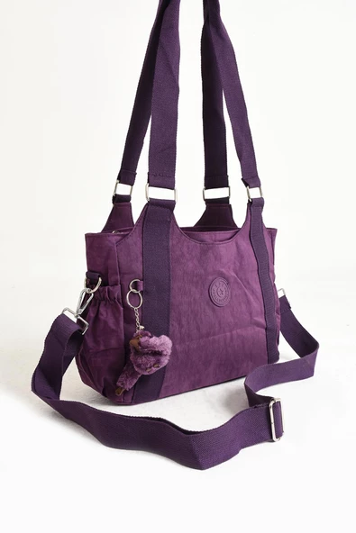 571 collections Ultra Hafif Su Geçirmez Çok Cepli Omuz Çantası Mor (Model: 571-5G) - Resim 5