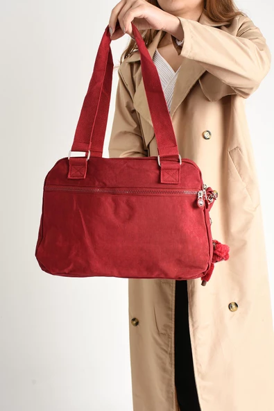 571 collections Ultra Hafif Su Geçirmez Çok Cepli Omuz Çantası Kırmızı (Model: 571-5C) - Resim 3