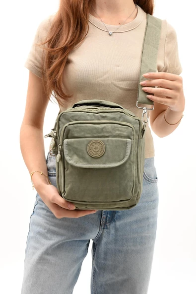 571 collections Unisex (Bay-Bayan) Ķüçük Boy Çapraz Askılı El Çantası (Evrak, Telefonluk , Gündelik) Vizon (Model: 571-7E) - Resim 2