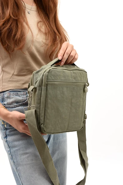 571 collections Unisex (Bay-Bayan) Ķüçük Boy Çapraz Askılı El Çantası (Evrak, Telefonluk , Gündelik) Vizon (Model: 571-7E) - Resim 3