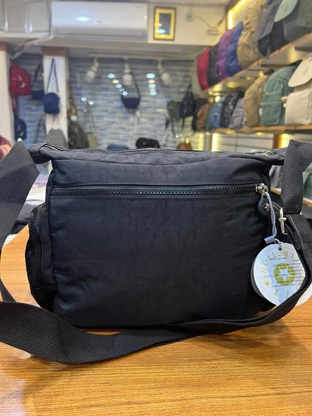 Çapraz Askılı Ultra Hafif Çok Cepli Omuz Çantası Siyah (Model: 571-6F) - 3