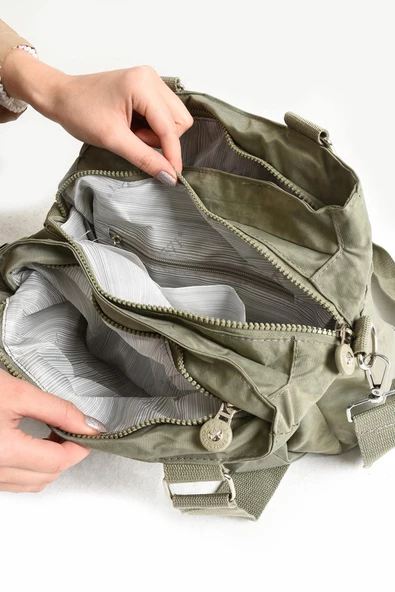 571 collections Ultra Hafif Su Geçirmez Çok Cepli Omuz Çantası Vizon (Model: 571-5F) - Resim 4