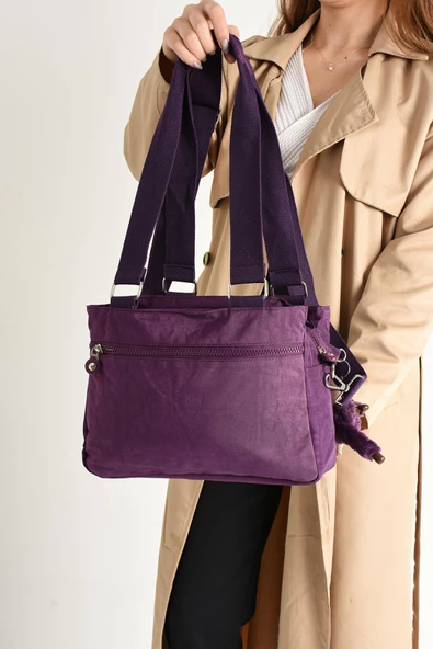 571 collections Ultra Hafif Su Geçirmez Çok Cepli Omuz Çantası Mor (Model: 571-5F) - Resim 3