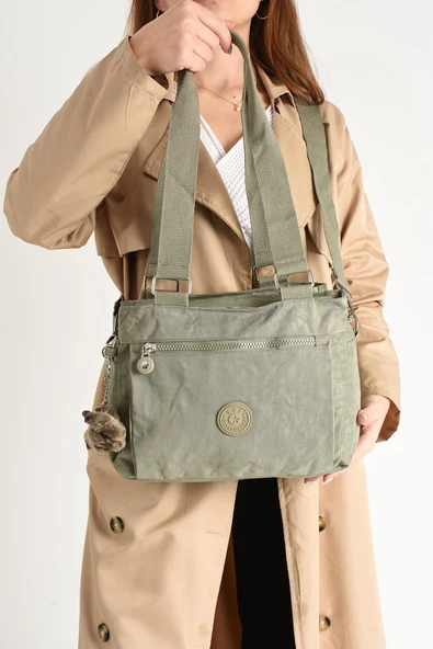 571 collections Ultra Hafif Su Geçirmez Çok Cepli Omuz Çantası Vizon (Model: 571-5F) - Resim 2