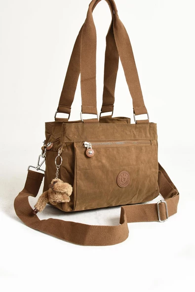 571 collections Ultra Hafif Su Geçirmez Çok Cepli Omuz Çantası Taba (Model: 571-5F) - Resim 5