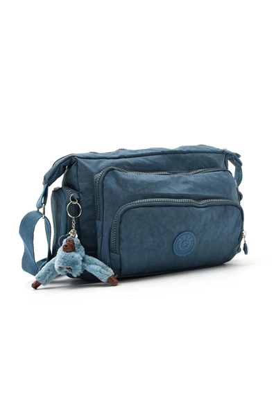 571 collections Çapraz Askılı Ultra Hafif Çok Cepli Bayan Omuz Çantası Mavi (Model: 571-6G) - 5