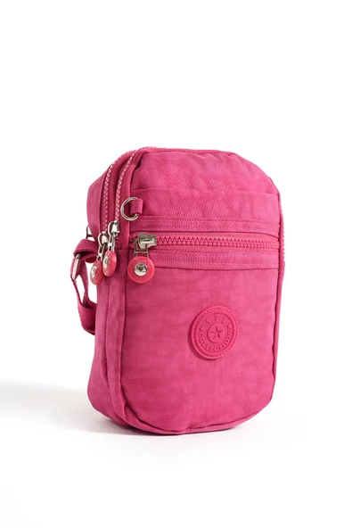 571 collections Çapraz Ayarlanabilir Telefon Bölmeli Omuz Çantası ( Telefonluk ) Pembe(Model: 571-12-10A) - Resim 5