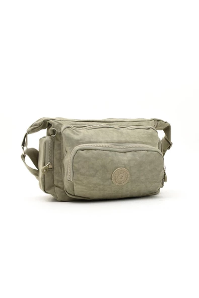 571 collections Çapraz Askılı Ultra Hafif Çok Cepli Bayan Omuz Çantası Vizon (Model: 571-6G) - Resim 5