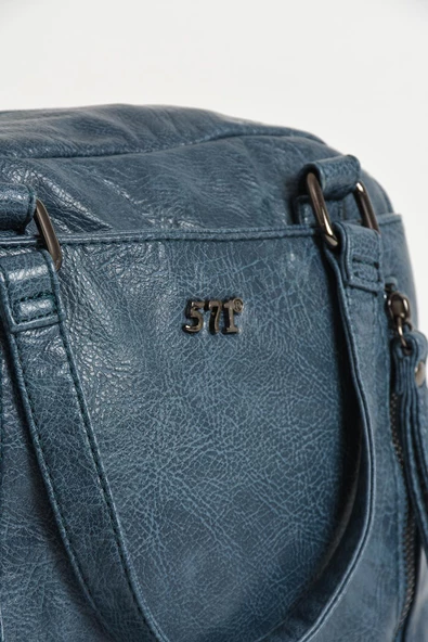 571 collections Suni Deri Sırt Çantası Mavi (Model: 571-9-12D) - Resim 4