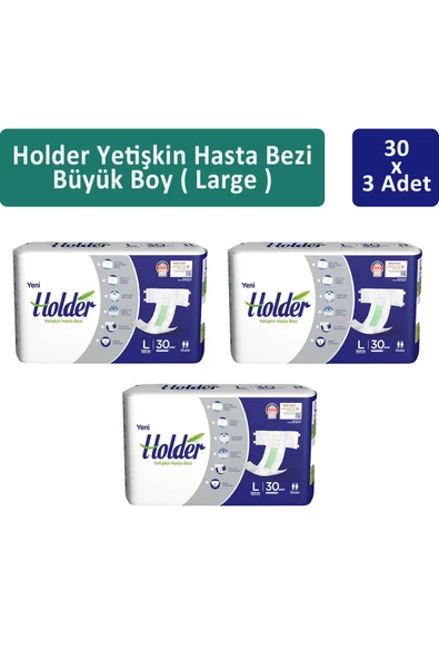 Holder Yetişkin Hasta Bezi Büyük Boy ( Large ) 30 x 3 Adet