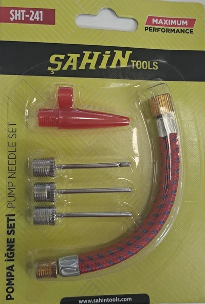 ŞAHİN TOOLS BİSİKLET TOP ŞİŞİRME İĞNE SETİ 5 PARÇA ŞHT-241