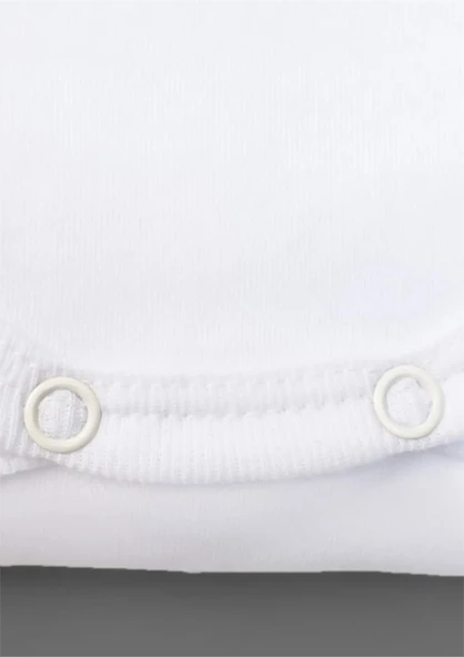 Unisex Bebek Ekru Organik Annem Ve Babam Yazılı Kısa Kol Body 2'li Set annem babam - 5