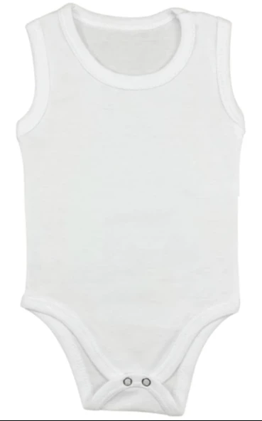 Bebek Basic Zıbın %100 Pamuk Penye Bisiklet Yaka 5 Li Atlet Body Zıbın 3 yaş 4 yaş 5 yaş 6 yaş - 6