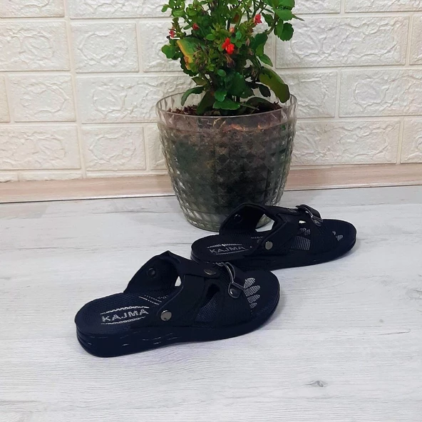 Fiyra Kajma Siyah renk Erkek Çocuk Günlük Terlik - 5