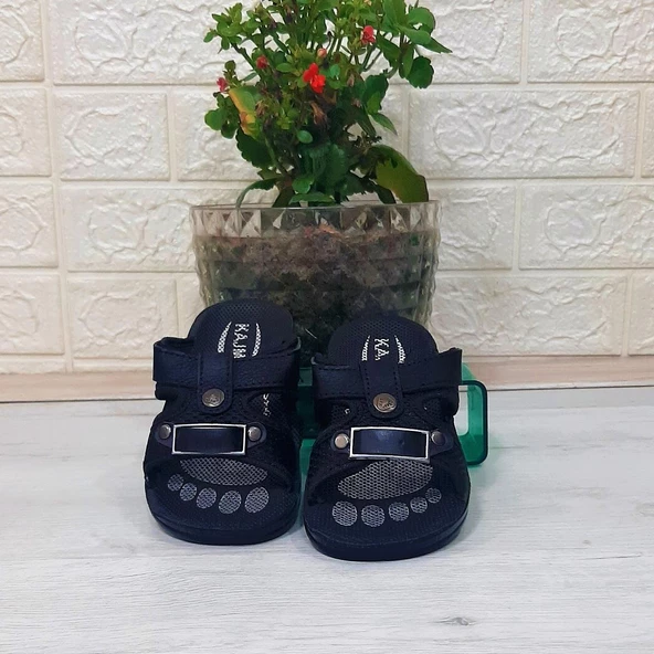 Fiyra Kajma Siyah renk Erkek Çocuk Günlük Terlik - 3