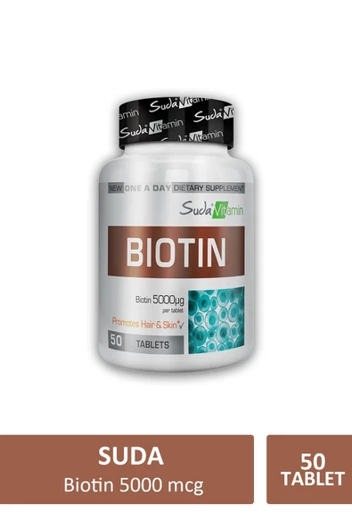 Suda Vitamin Biotin 5000 mcg 50 Tablet ürün görseli 1