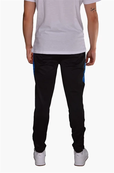 Diadora Ritim - Çocuk Likralı Siyah-Mavi Eşofman Altı - 3