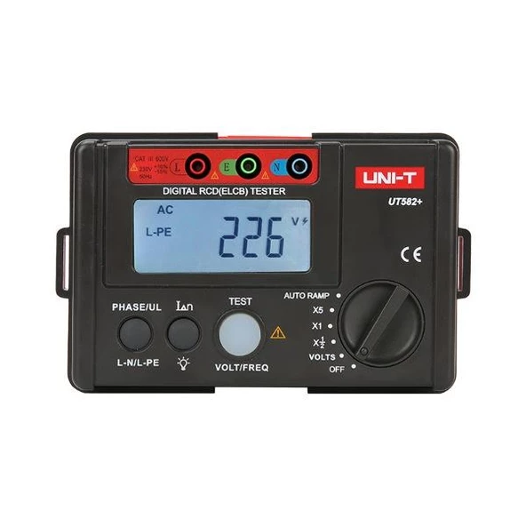 UNIT UT-582+ Dijital RCD (ELCB) Test Cihazı ;UB - 1
