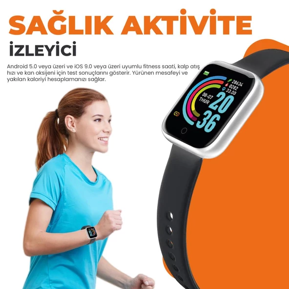 Moodix WE23K13B Akıllı Saat Gri-Siyah - 10