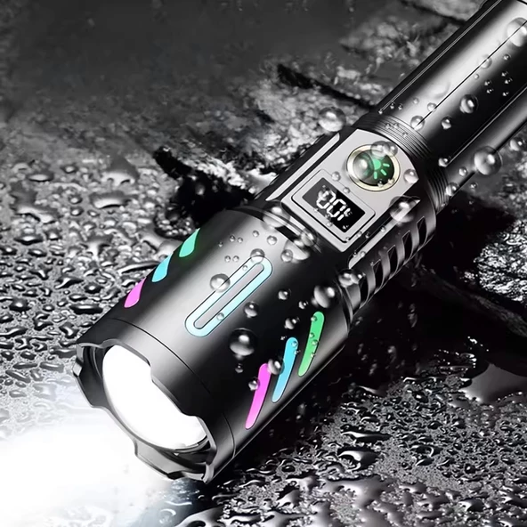 Wison 20W Fosforlu Şarjlı Metal El Feneri  (WS-9944) - 4