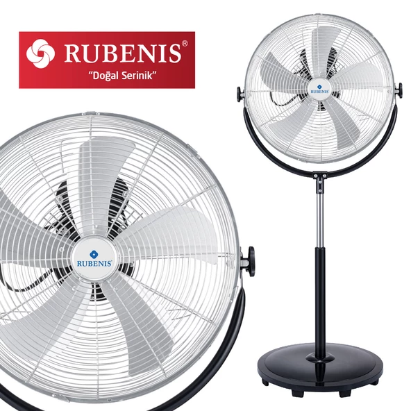 RUBENİS RBS-27 PLUS SANAYİ TİPİ AYAKLI VANTİLATÖR - 6
