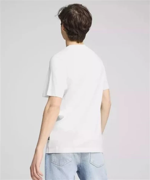 Puma Graphics Sports Tee Beyaz Erkek T-Shirt 683207-02 - 4