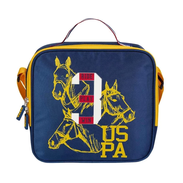 U.S. Polo Assn.  PLBSC24207 Lacivert Sarı Beslenme Çantası