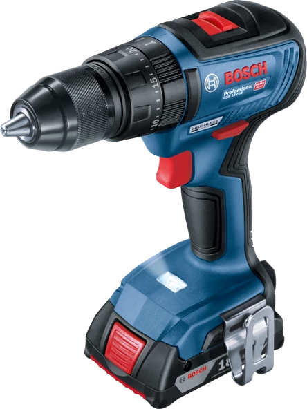 Bosch Professional GSB 18V-50 Çift Akü GBA 18V 2.0Ah Darbeli Vidalama