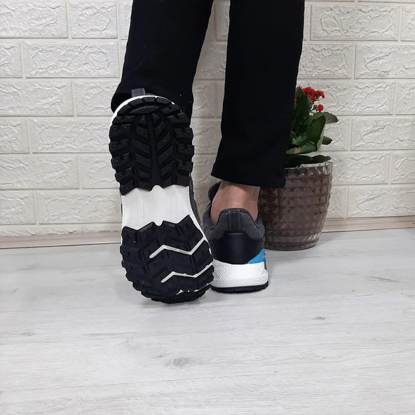 M.P. 1642 Füme Memoryfoam Kaydırmaz Rahat Spor Ayakkabı - 7