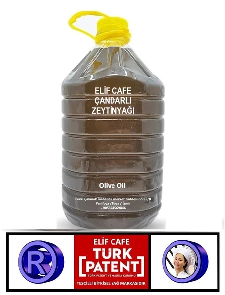 Elif Cafe Çandarlı Zeytinyağı 5 lt Pet Şişe zeytinyağı 5 litre 1 adet